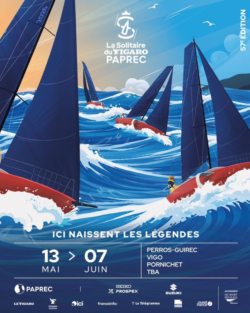 La Solitaire du Figaro Paprec : l'affiche 2026 dévoilée